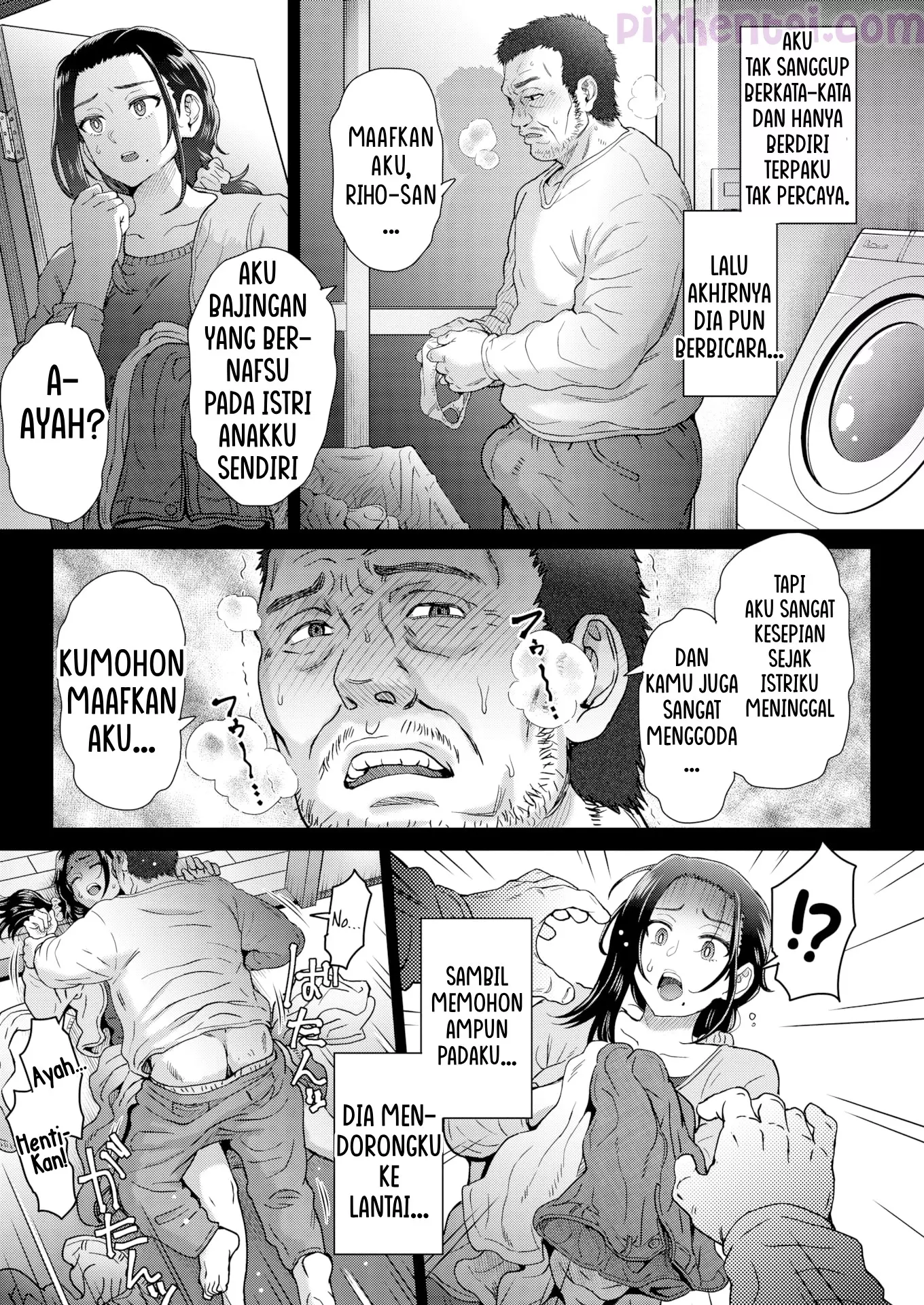 Komik hentai xxx manga sex bokep Ayah Mertua Melampiaskan Nafsunya kepada Menantu Semok 5